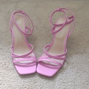 BP Size 9 Pink Ankle Strap Sandals